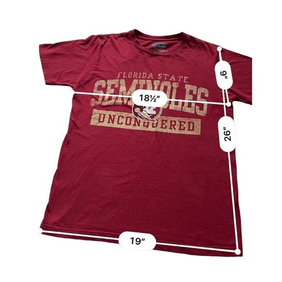 FSU FLORIDA STATE UNIVERSITY SEMINOLES UNCONQUERED T Shirt size M - Picture 6 of 7